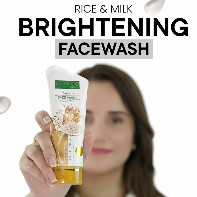 Face Wash | Chando Rice & Milk Brightening Face Wash 100ml Gentle Cleanser for Radiant Glowing Skin - Image 5