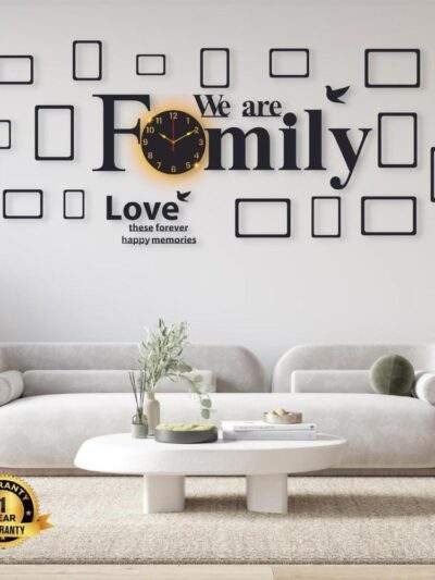 Alphabets Design Laminated Wall Clock With Backlight