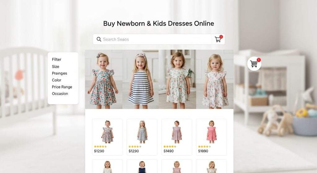 Buy Newborn & Kids Dresses Online