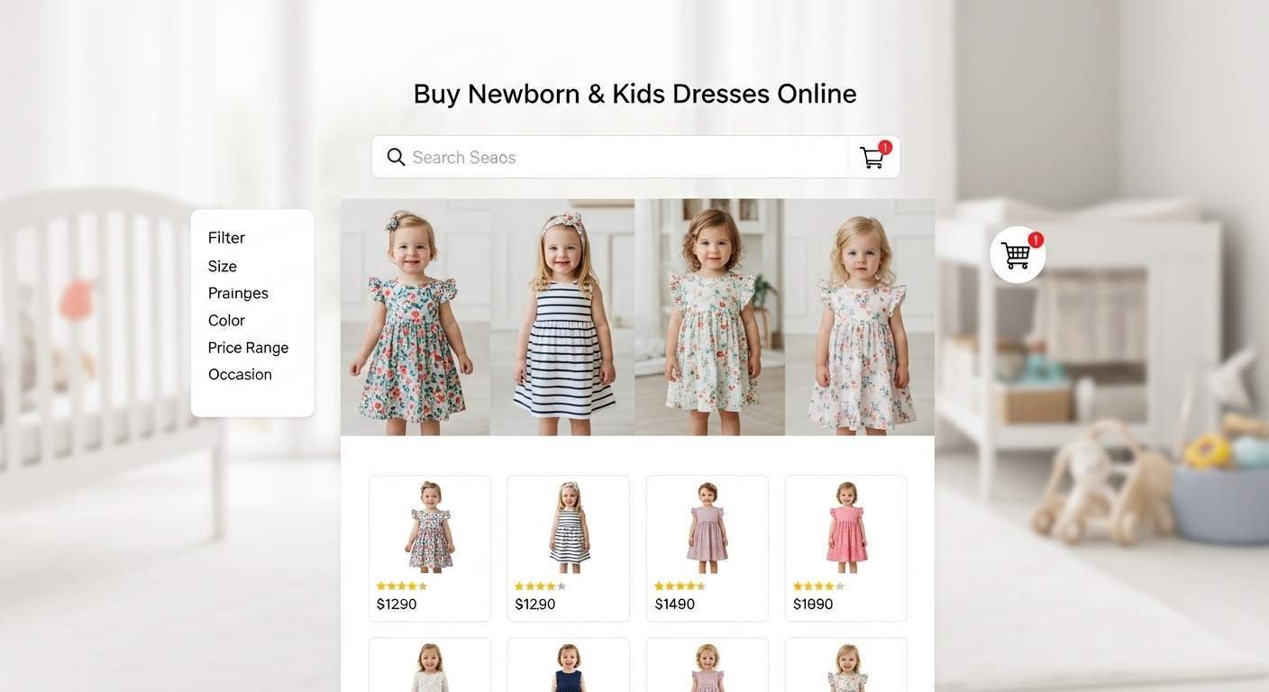Buy Newborn & Kids Dresses Online