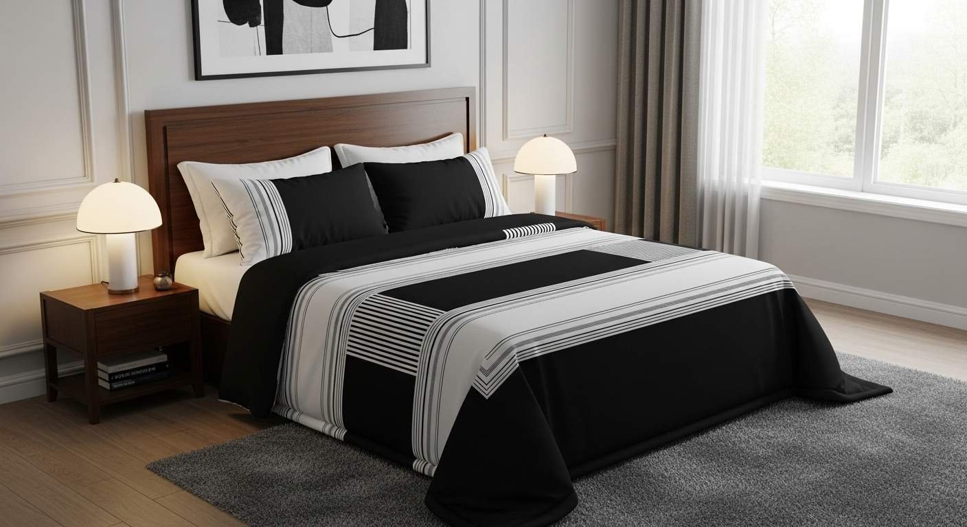 Black and White Bed Sheets
